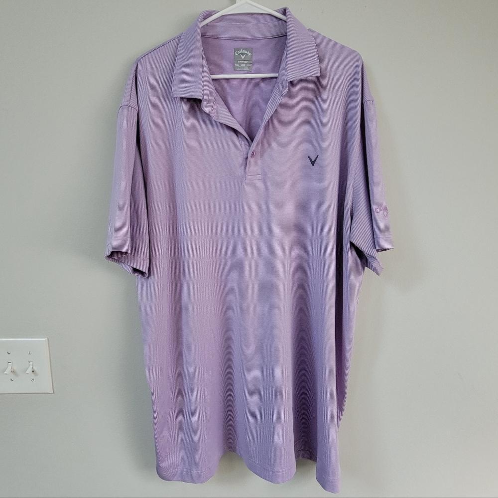 Callaway Golf Polo Moisture Wicking Sun Protection Men's Size 2XL Performance